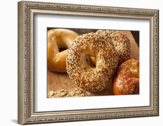 Healthy Organic Whole Grain Bagel-bhofack22-Framed Photographic Print