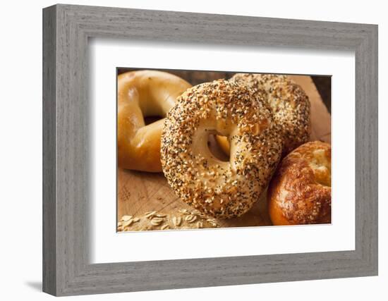 Healthy Organic Whole Grain Bagel-bhofack22-Framed Photographic Print