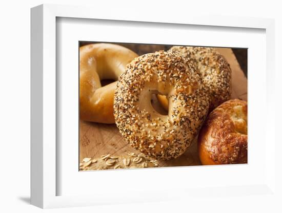 Healthy Organic Whole Grain Bagel-bhofack22-Framed Photographic Print