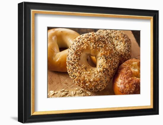 Healthy Organic Whole Grain Bagel-bhofack22-Framed Photographic Print