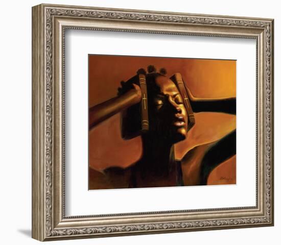 Hear No Evil (Female)-Sterling Brown-Framed Art Print