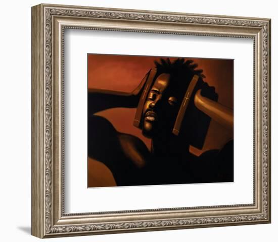 Hear No Evil (Male)-Sterling Brown-Framed Art Print