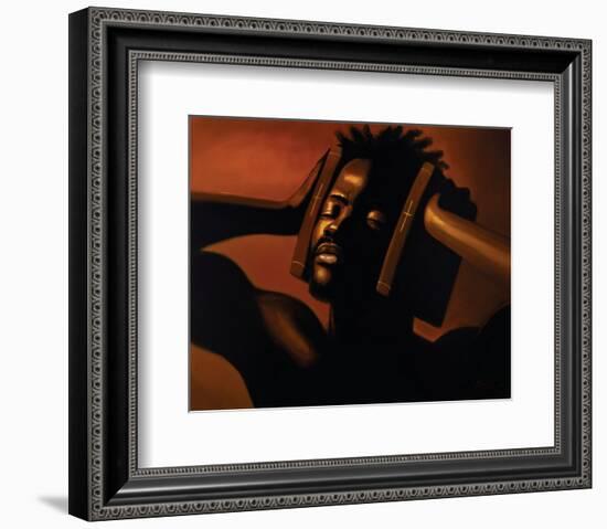 Hear No Evil (Male)-Sterling Brown-Framed Art Print