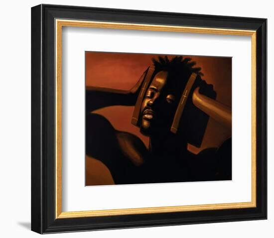 Hear No Evil (Male)-Sterling Brown-Framed Art Print