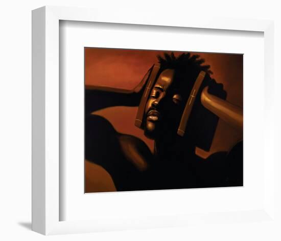 Hear No Evil (Male)-Sterling Brown-Framed Art Print