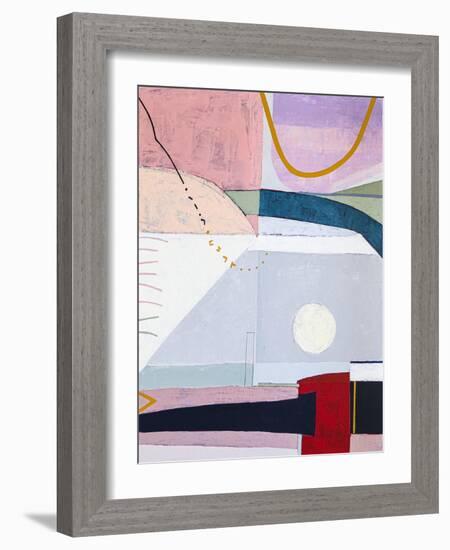 Hear the moon-Hyunah Kim-Framed Art Print