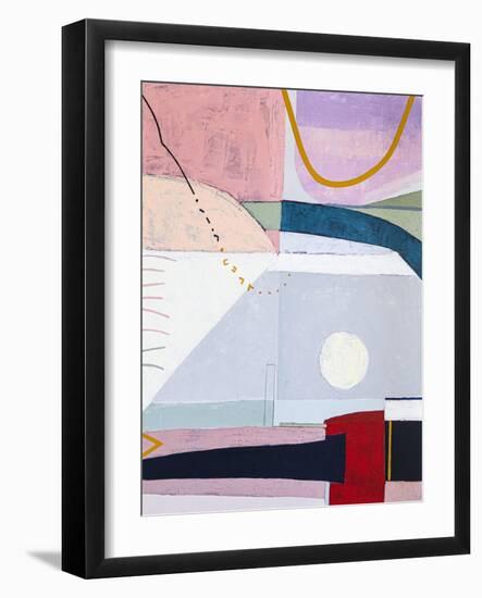 Hear the moon-Hyunah Kim-Framed Art Print