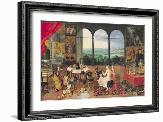 Hearing, 1617-Jan Brueghel the Elder-Framed Giclee Print