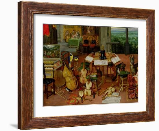 Hearing, 1617-Jan Brueghel the Elder-Framed Giclee Print