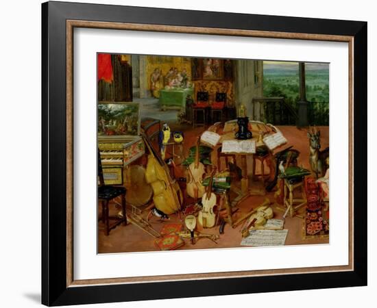 Hearing, 1617-Jan Brueghel the Elder-Framed Giclee Print