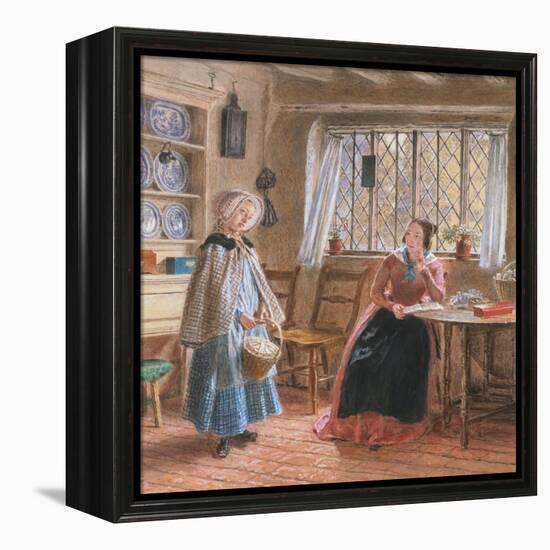 Hearing Lessons (W/C)-William Henry Hunt-Framed Premier Image Canvas