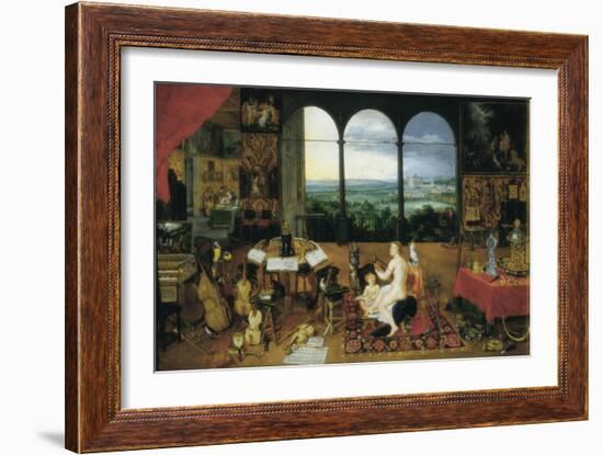 Hearing-Jan Brueghel the Elder-Framed Art Print