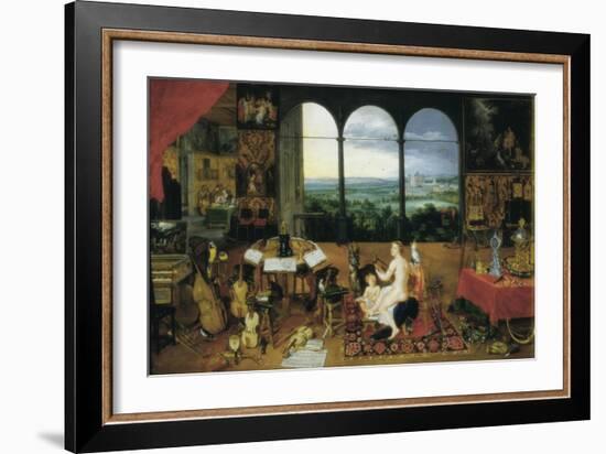 Hearing-Jan Brueghel the Elder-Framed Art Print