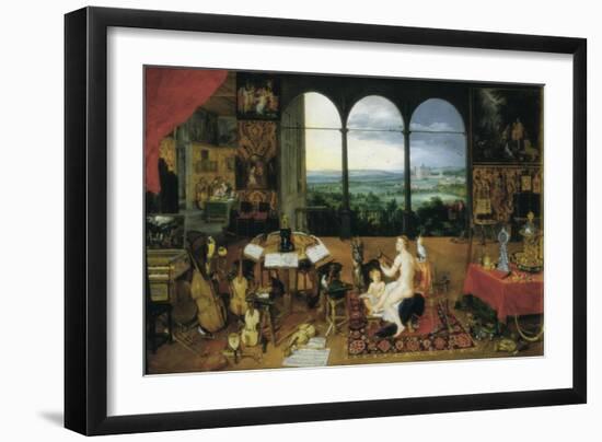 Hearing-Jan Brueghel the Elder-Framed Art Print