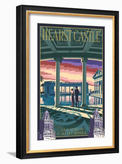 Hearst Castle - Pool - San Simeon, CA-Lantern Press-Framed Art Print