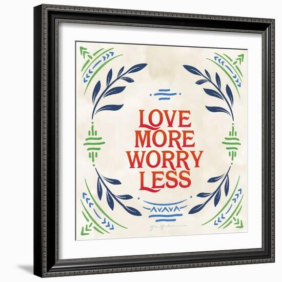 Heart and Mind II Love More Bright-Gia Graham-Framed Art Print