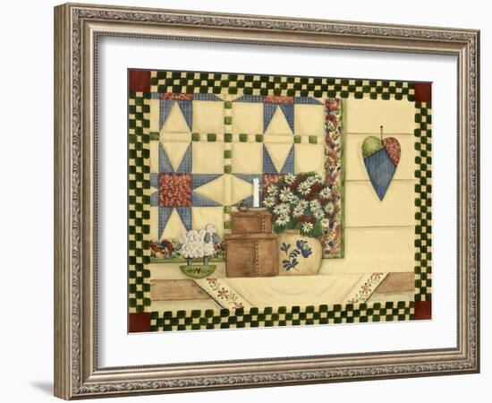 Heart and Quilt-Debbie McMaster-Framed Giclee Print