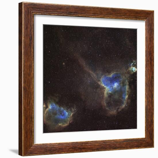 Heart and Soul Nebula-Stocktrek Images-Framed Photographic Print