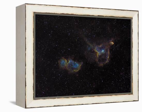 Heart and Soul Nebulae-Stocktrek Images-Framed Premier Image Canvas