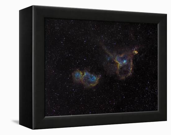 Heart and Soul Nebulae-Stocktrek Images-Framed Premier Image Canvas
