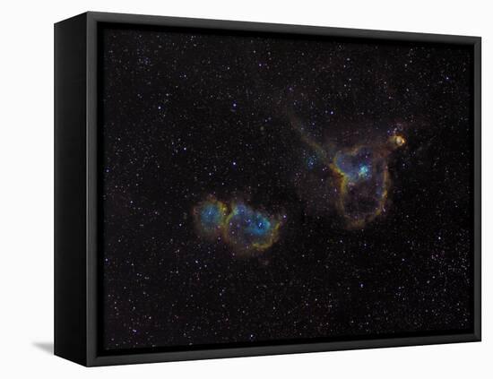 Heart and Soul Nebulae-Stocktrek Images-Framed Premier Image Canvas