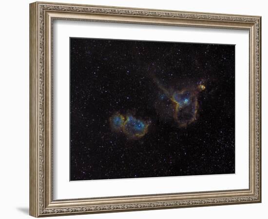 Heart and Soul Nebulae-Stocktrek Images-Framed Photographic Print