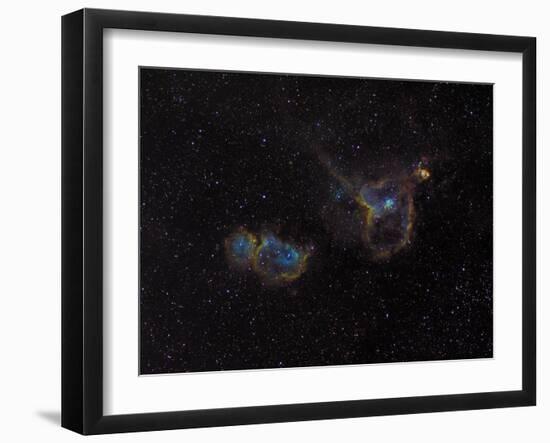 Heart and Soul Nebulae-Stocktrek Images-Framed Photographic Print