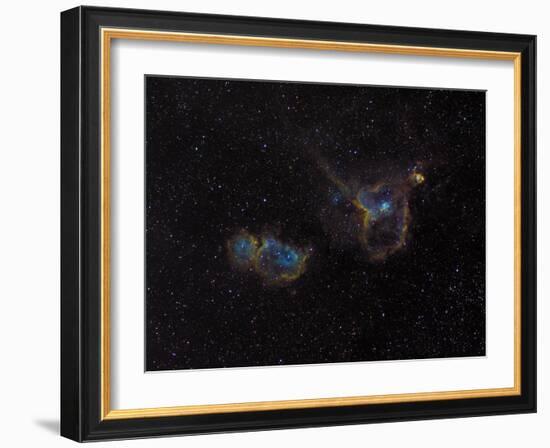 Heart and Soul Nebulae-Stocktrek Images-Framed Photographic Print