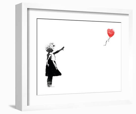 Heart Balloon-Banksy-Framed Art Print