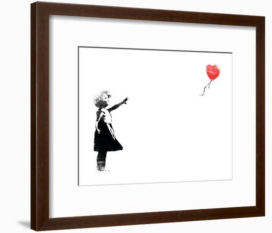 Heart Balloon-Banksy-Framed Art Print