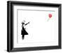 Heart Balloon-Banksy-Framed Art Print