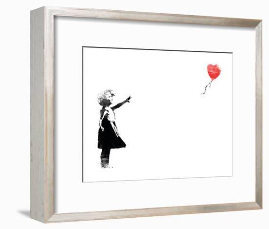 Heart Balloon-Banksy-Framed Art Print