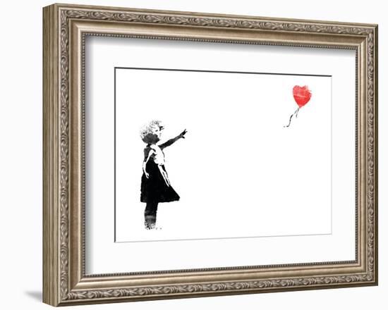 Heart Balloon-Banksy-Framed Giclee Print