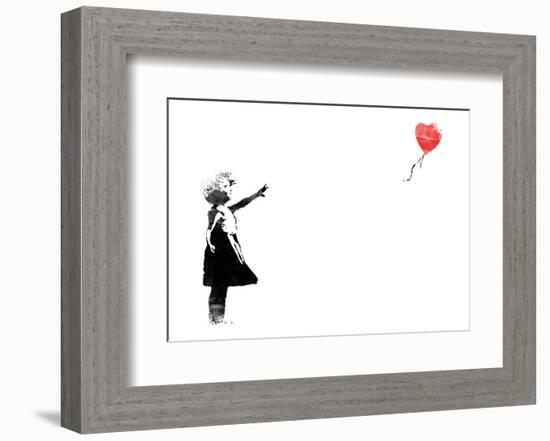Heart Balloon-Banksy-Framed Giclee Print