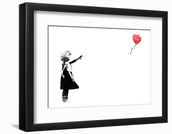 Heart Balloon-Banksy-Framed Giclee Print