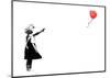 Heart Balloon-Banksy-Mounted Giclee Print