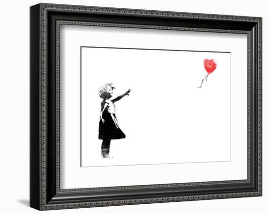 Heart Balloon-Banksy-Framed Giclee Print