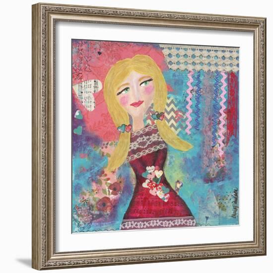 Heart blossoms-Cherie Burbach-Framed Art Print