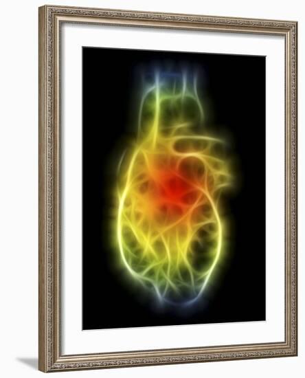 Heart, Computer Artwork-PASIEKA-Framed Photographic Print