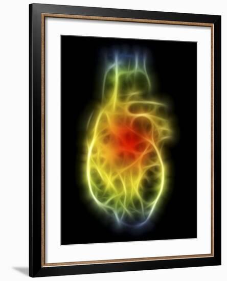 Heart, Computer Artwork-PASIEKA-Framed Photographic Print