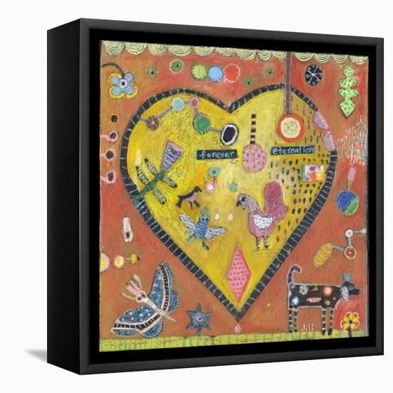 Heart Eternal Color-Jill Mayberg-Framed Premier Image Canvas