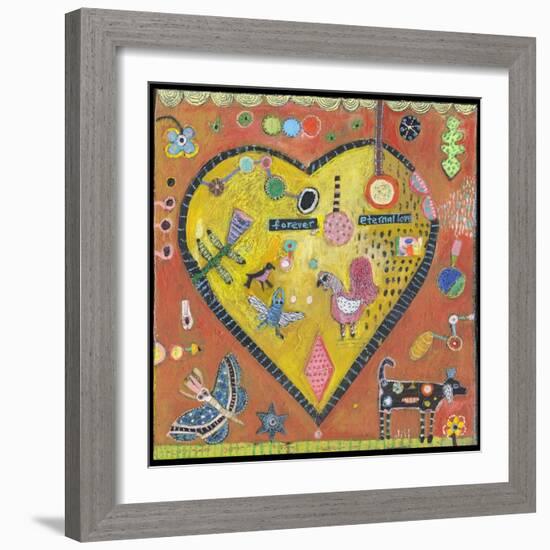 Heart Eternal Color-Jill Mayberg-Framed Giclee Print