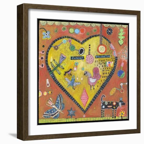 Heart Eternal Color-Jill Mayberg-Framed Giclee Print