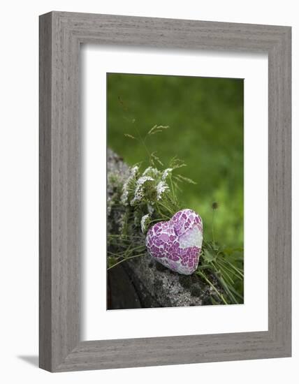 Heart, Flowers, Wild Flowers, Green-Andrea Haase-Framed Photographic Print