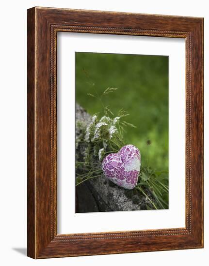 Heart, Flowers, Wild Flowers, Green-Andrea Haase-Framed Photographic Print