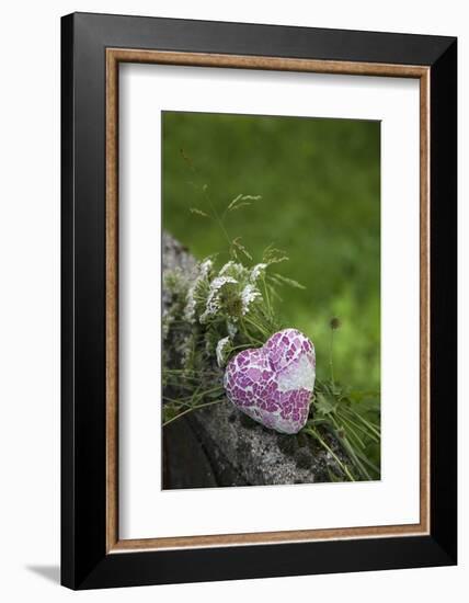 Heart, Flowers, Wild Flowers, Green-Andrea Haase-Framed Photographic Print