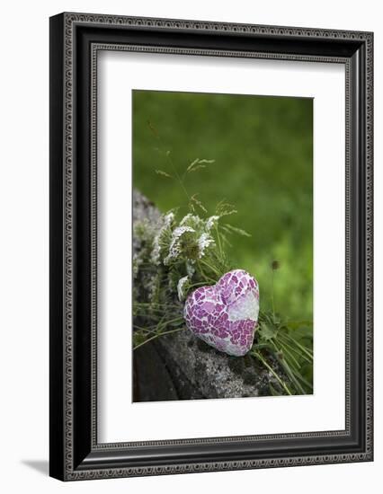 Heart, Flowers, Wild Flowers, Green-Andrea Haase-Framed Photographic Print