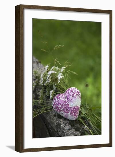 Heart, Flowers, Wild Flowers, Green-Andrea Haase-Framed Photographic Print