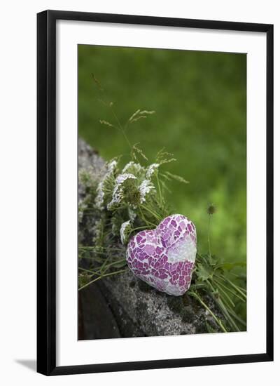 Heart, Flowers, Wild Flowers, Green-Andrea Haase-Framed Photographic Print