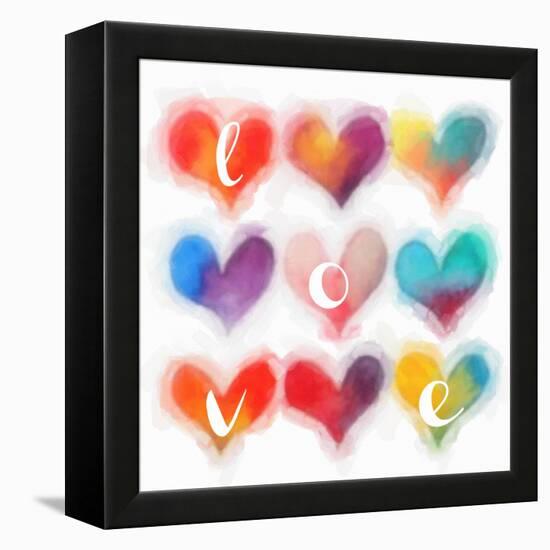 Heart Love-Taylor Greene-Framed Stretched Canvas